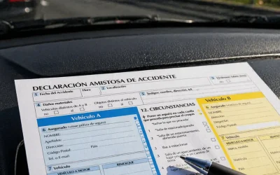 Parte amistoso de accidente: cuándo rellenarlo y qué hacer tras un golpe