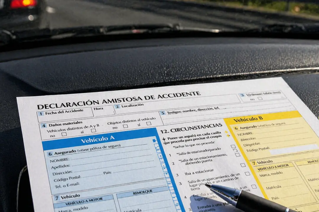 imagen de como rellenar un parte amistoso de accidente